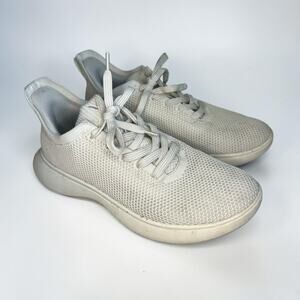 VIVAIA Mens Knit Walking Running Sneakers Gray Beige EU 42 US 8.5 Lightweight
